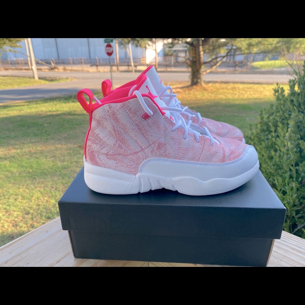 Nike Air Jordans 12 Retro Arctic Pink CutelilJs!!!
